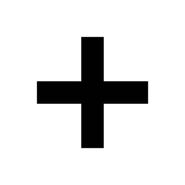 Artı simge vektör illüstrasyonu. Artı işareti ve sembol ekle