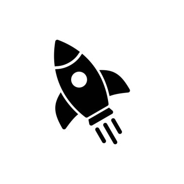 Roket ikon vektör illüstrasyonu. Başlangıç işareti ve sembol. roket fırlatma simgesi