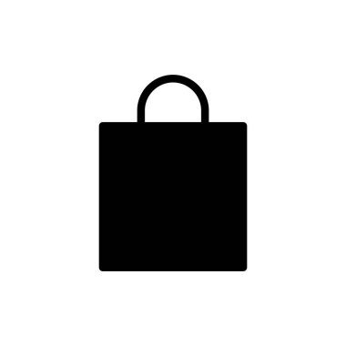 Alışveriş poşeti ikon vektör illüstrasyonu. Alışveriş işareti ve sembol