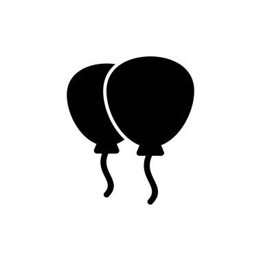 Balon simgesi vektör illüstrasyonu. Parti balonu işareti ve sembolü