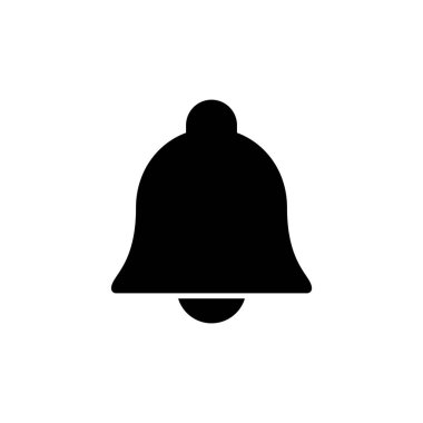 Bell Simgesi vektör çizimi. Web sitesi tasarımı için uyarı işareti ve sembol