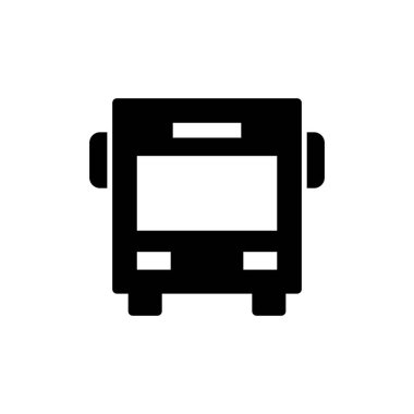 Otobüs simgesi vektör çizimi. Otobüs tabelası ve sembol. taşıma sembolü