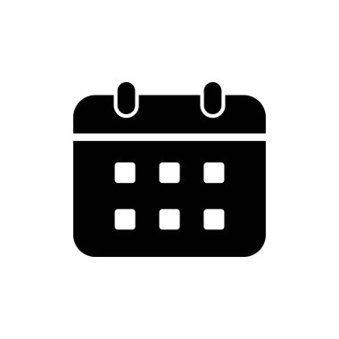 Takvim simgesi vektör illüstrasyonu. Takvim işareti ve sembol. Simge simgesini ayarla