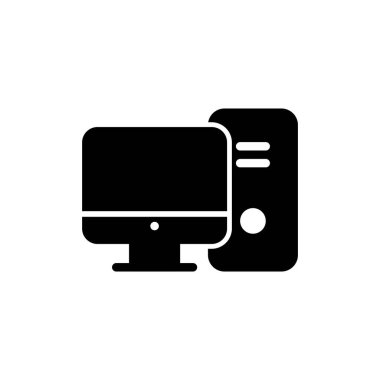 Bilgisayar simgesi vektör illüstrasyonu. bilgisayar izleme işareti ve simgesi