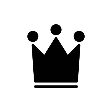 Crown ikon vektör illüstrasyonu. taç işareti ve sembol