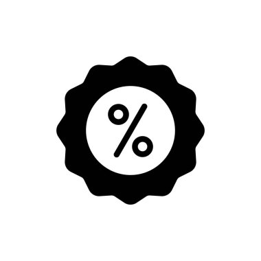 İndirimli ikon vektör illüstrasyonu. İndirim etiketi ve sembolü