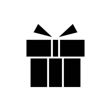 Hediye ikonu vektör çizimi. Hediye işareti ve sembol. doğum günü hediyesi