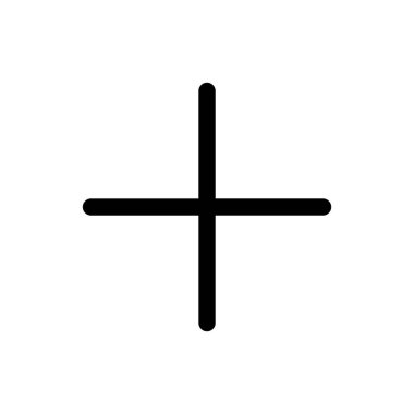 Artı simge vektör illüstrasyonu. Artı işareti ve sembol ekle