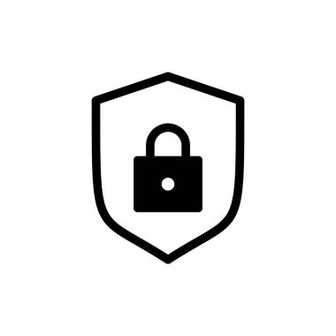 Güvenlik simgesi vektör illüstrasyonu. Koruma işareti ve sembol. Özel hayat. vpn