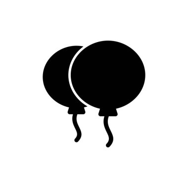 Balon simgesi vektör illüstrasyonu. Parti balonu işareti ve sembolü