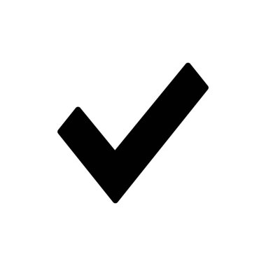 İşaret simgesi vektör illüstrasyonunu kontrol et. İşaret işareti ve sembol