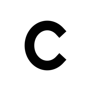 Telif hakkı ikon vektör illüstrasyonu. telif hakkı işareti ve sembol