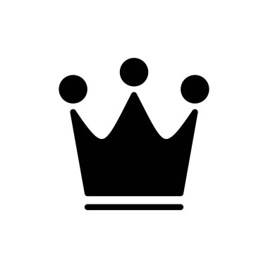 Crown ikon vektör illüstrasyonu. taç işareti ve sembol