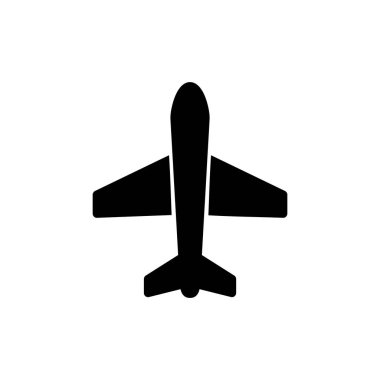 Düzlem ikonu vektör illüstrasyonu. Uçak işareti ve sembol. Uçuş taşıma sembolü. Seyahat işareti. uçak.