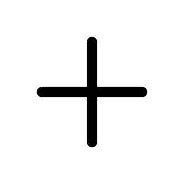 Artı simge vektör illüstrasyonu. Artı işareti ve sembol ekle