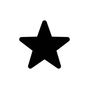 Yıldız Simgesi vektör çizimi. Reyting işareti ve sembol. favori yıldız simgesi