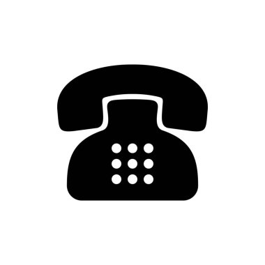 Telefon ikonu vektör çizimi. telefon işareti ve sembol