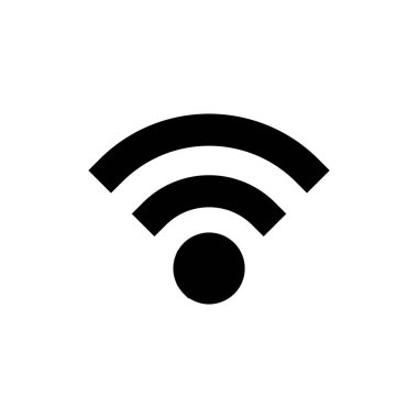 Wifi simgesi vektör illüstrasyonu. İşaret işareti ve sembol. Kablosuz simge