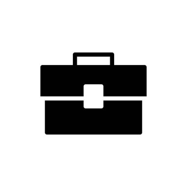 Evrak çantası ikon vektör illüstrasyonu. Bavul işareti ve sembol. bagaj sembolü.