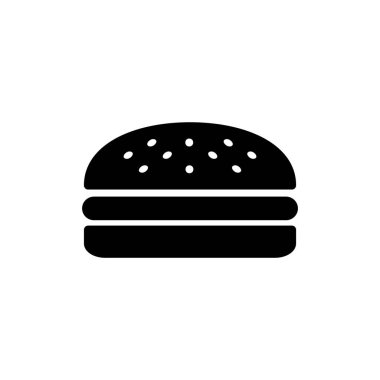Burger ikon vektör illüstrasyonu. Hamburger ve sembol. hamburger