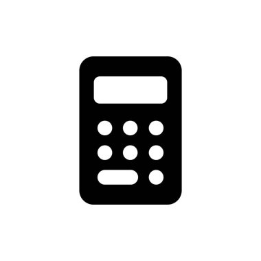 Hesap makinesi ikon vektör çizimi. Hesap makinesi işareti ve simgesi.