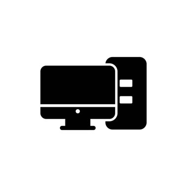 Bilgisayar simgesi vektör illüstrasyonu. bilgisayar izleme işareti ve simgesi