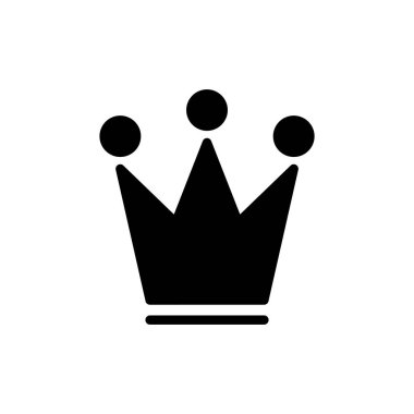 Crown ikon vektör illüstrasyonu. taç işareti ve sembol