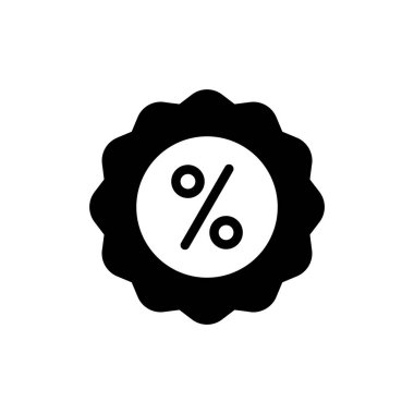 İndirimli ikon vektör illüstrasyonu. İndirim etiketi ve sembolü