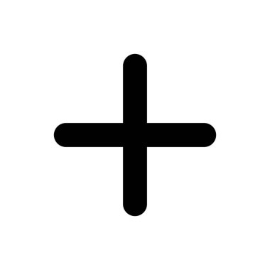 Artı simge vektör illüstrasyonu. Artı işareti ve sembol ekle