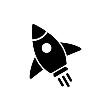 Roket ikon vektör illüstrasyonu. Başlangıç işareti ve sembol. roket fırlatma simgesi