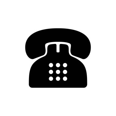 Telefon ikonu vektör çizimi. telefon işareti ve sembol