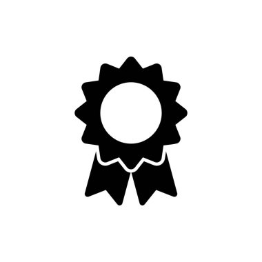 Rozet simgesi vektör çizimi. Ödül ikon vektörü. İşaret ve sembollere ulaşın. Damga