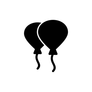 Balon simgesi vektör illüstrasyonu. Parti balonu işareti ve sembolü