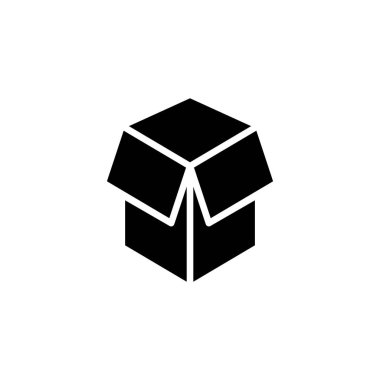 Kutu simgesi vektör illüstrasyonu. kutu işareti ve sembol, paket, paket