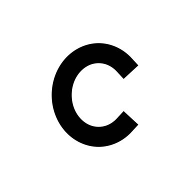 Telif hakkı ikon vektör illüstrasyonu. telif hakkı işareti ve sembol