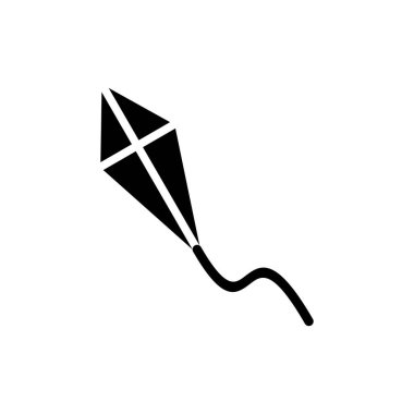 Kite simgesi vektör illüstrasyonu. Uçurtma işareti ve sembol