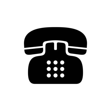 Telefon ikonu vektör çizimi. telefon işareti ve sembol