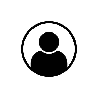 Kullanıcı Simgesi vektör illüstrasyonu. İmza ve sembol. insanlar simgesi. 