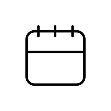 Takvim simgesi vektör illüstrasyonu. Takvim işareti ve sembol. Simge simgesini ayarla