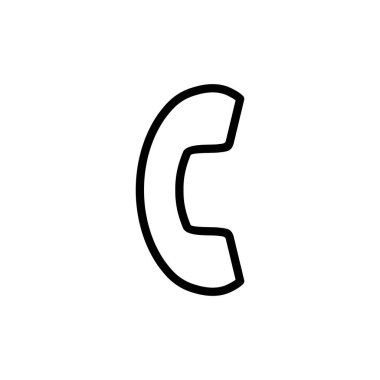 Simge vektör illüstrasyonunu ara. Telefon işareti ve sembol. Telefon ikonu. Bizimle irtibata geç 