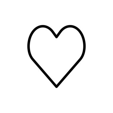 Aşk ikonu vektör illüstrasyonu. Kalp işareti ve sembol. Simge vektörü gibi.