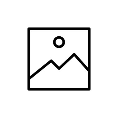 Resim simgesi vektör illüstrasyonu. Fotoğraf galerisi işareti ve sembol. resim simgesi