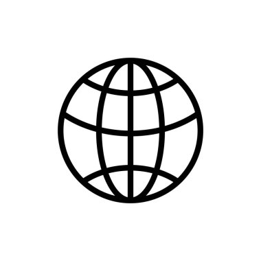 Web simgesi vektör illüstrasyonu. Web tabelalarına ve sembollere git. Web tıklama simgesi. Genel arama simgesi