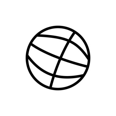 Basketbol ikonu vektör illüstrasyonu. Basketbol tabelası ve sembol