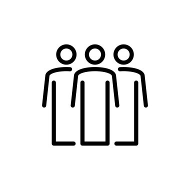 İnsanlar ikon vektör illüstrasyonu. İmza ve sembol. Kullanıcı Simgesi vektörü