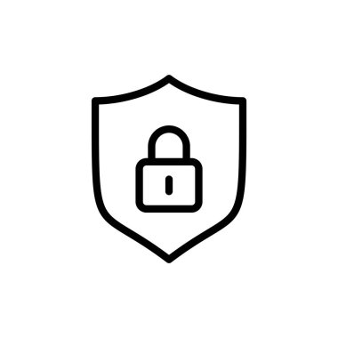 Güvenlik simgesi vektör illüstrasyonu. Koruma işareti ve sembol. Özel hayat. vpn