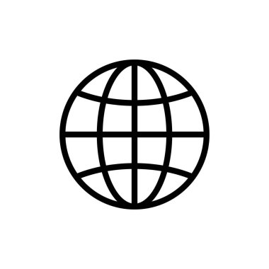 Web simgesi vektör illüstrasyonu. Web tabelalarına ve sembollere git. Web tıklama simgesi. Genel arama simgesi