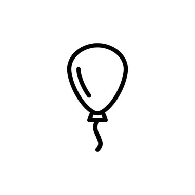 Balon simgesi vektör illüstrasyonu. Parti balonu işareti ve sembolü