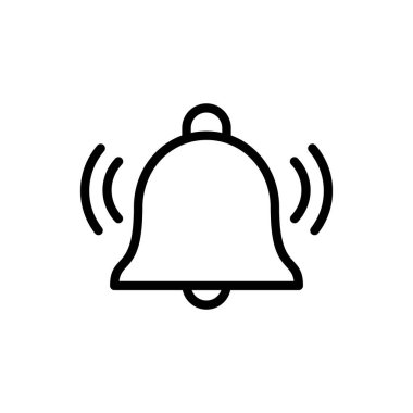 Bell Simgesi vektör çizimi. Web sitesi tasarımı için uyarı işareti ve sembol