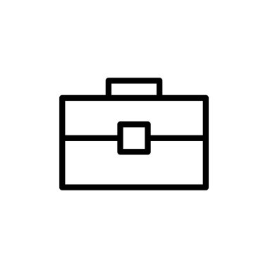 Evrak çantası ikon vektör illüstrasyonu. Bavul işareti ve sembol. bagaj sembolü.